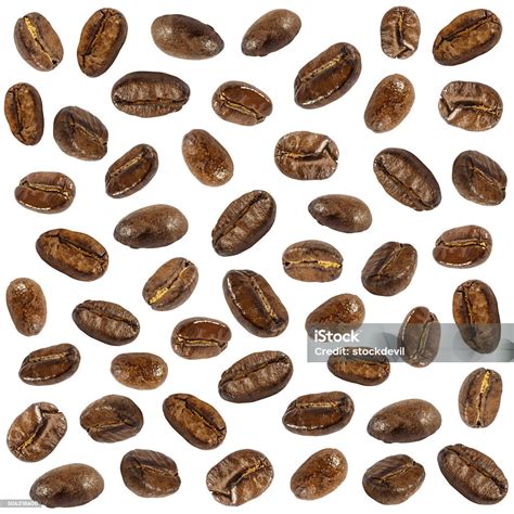 Collection Of Fresh Roasted Coffee Beans Stock Photo Download Image