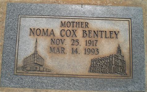 Noma Cox Bentley 1917 1993 Find A Grave äreminne