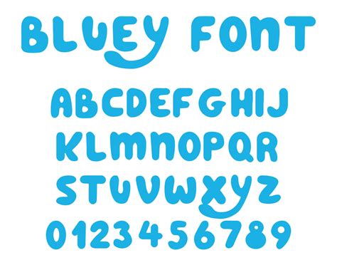 Bluey Font Bluey Svg Bluey Bluey Birthday Bluey Birthday Etsy Finland