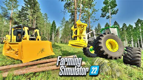 Aspen Trees And A Deere Buncher FS22 Logging Equipment Mods YouTube