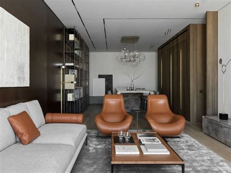 A Living Room Filled With Furniture And A Chandelier