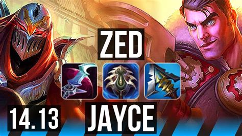 Zed Vs Jayce Mid Solo Kills K Dmg Games Euw Master