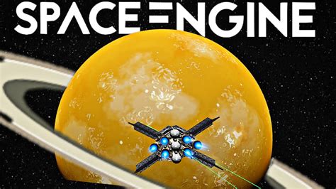 Spacecraft Landing On A Golden Planet With Life Space Engine Youtube