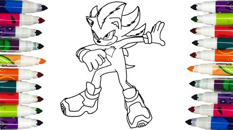 Shadow Coloring Pages How To Draw Shadow Sonic Coloring Pages How To Draw Sonic Sonic