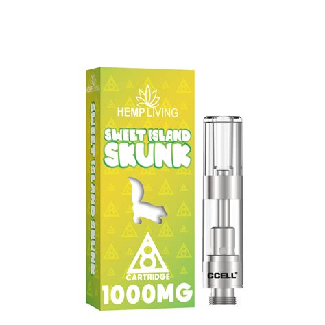 Hemp Living Pure Delta 8 Vape Cartridge 1000mg Super Sour Diesel Hemp Living Usa