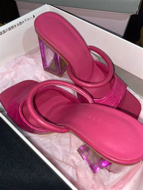 Hot Pink Barbie Heels Women S Fashion Footwear Heels On Carousell