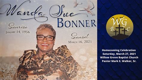 Services For Wanda Sue Bonner YouTube