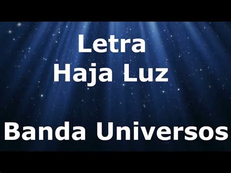 Banda Universos Haja Luz Letra YouTube