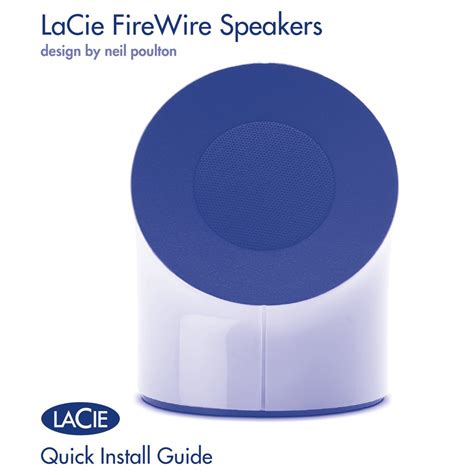 Lacie Speaker Quick Install Manual Pdf Download Manualslib