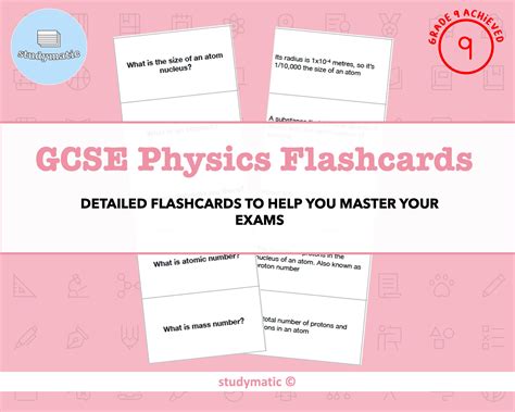 GCSE Physics Flashcards Etsy