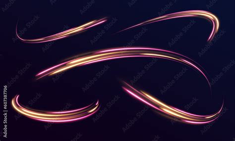 glitter sparkle star trail light effect abstract waves flow vector
