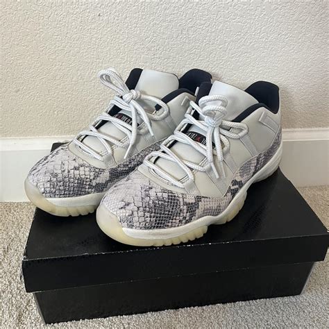 Air Jordan 11 Snake Light Bone Size 12.5 8/10... - Depop