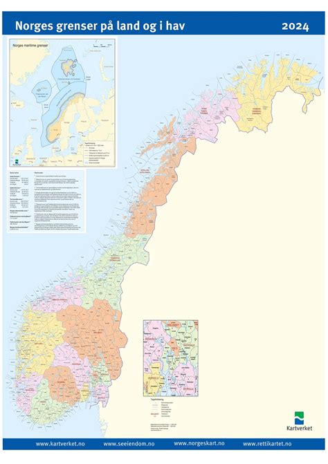 Norgeskart Med Nye Kommune Og Fylkesgrenser Kartverketno