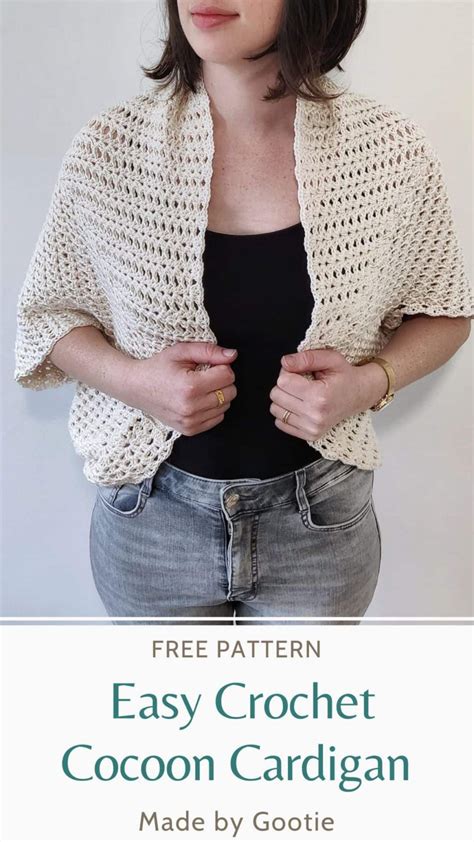 Iris Cocoon Shrug Easy Crochet Shrug Pattern Free Artofit