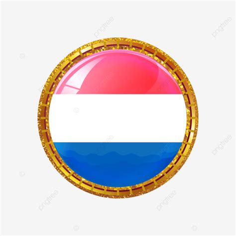 Netherland Flag With Golden Circle Frame Fifa World Cup Flag