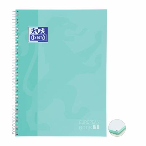 Caderno Oxford 1 Matéria Azul Pastel 80 Folhas Mundo do Estudante