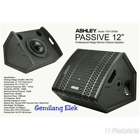 Jual Speaker Pasif ASHLEY TW 112 PSM Original 12 Inch TW112PSM Di Lapak