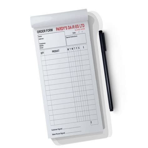 Restaurant Order Ncr Pads In Dl 2 Or 3 Part Trade Price Pads Ecolour