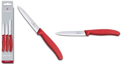 Buy Victorinox Swiss Classic Paring Knife Set 12cm Set Of 3 Red