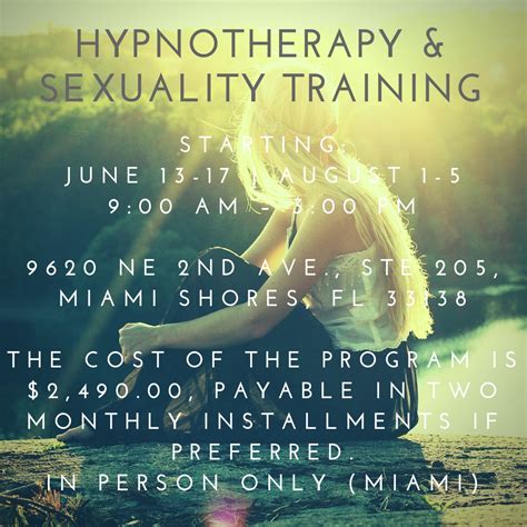 The Therapist Certification Association Training Sexology Sex