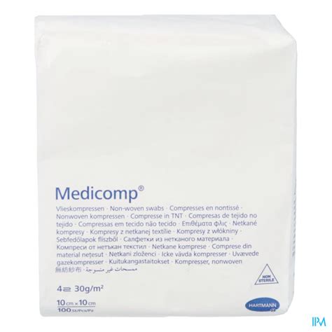 Medicomp 10x10cm 4 Laags Niet Steriel 100 Stuks Online Kopen Of