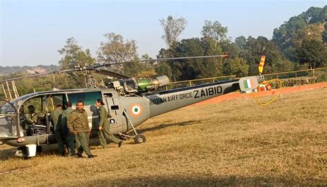 Iaf Chopper Makes Precautionary Landing In Jandks Samba Jammu