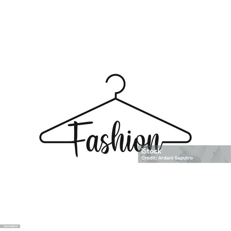 Creative Fashion Logo Design Isolated On White Background Stock