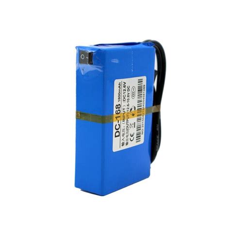 DC 168 12V 1800mAh Portable Li Ion Rechargeable Super Polymer Power