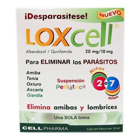 Loxcell Albendazol Mg Quinfamida Mg Ml Infantil