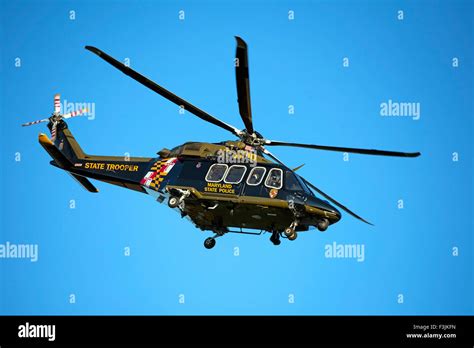 Maryland State Police Helicopter Stock Photo Alamy