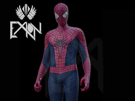 D Model The Amazing Spider Man Suit Vr Ar Low Poly Cgtrader