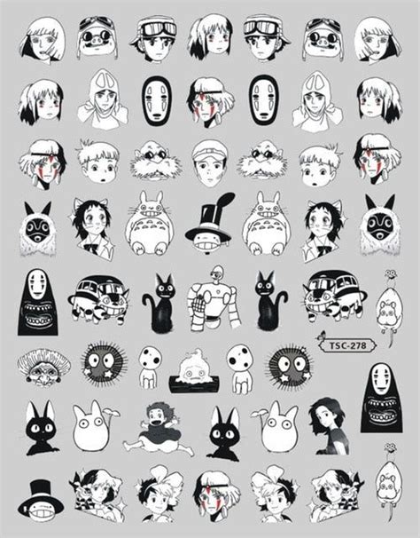 Naruto D Nail Art Stickers Decal Template Nail Stickers Sp