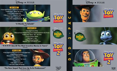 Toy Story A Bugs Life Tri Pack Movie Dvd Scanned Covers