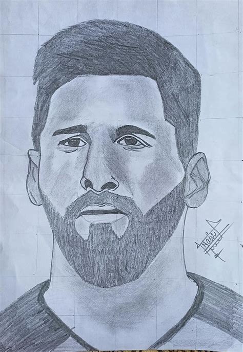 Messi Face Drawing | ubicaciondepersonas.cdmx.gob.mx