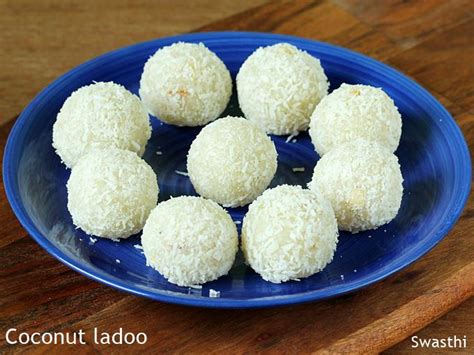 Coconut Ladoo Recipe How To Make Coconut Ladoo Laddu Nariyal Ladoo