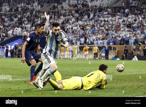 Al Daayen Lionel Messi Of Argentina Celebrates The During The