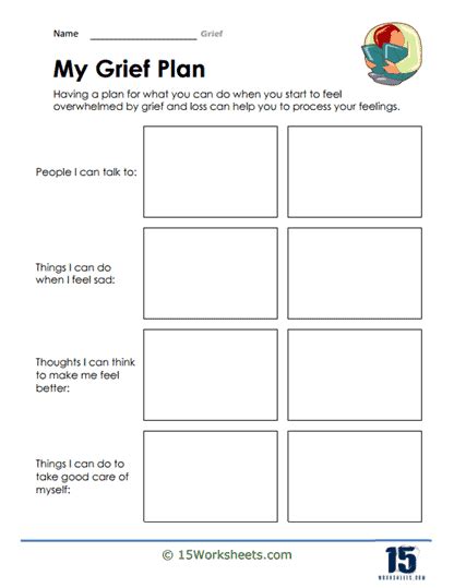 Grief Worksheets - 15 Worksheets.com