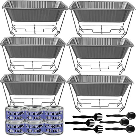 Umisu Lot De 2 Plats Et Chauffe Plats Pour Buffet 8 Litres Serveurs