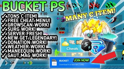 Update Free Cheat Menu Legendary Wings Growtopia Private Server