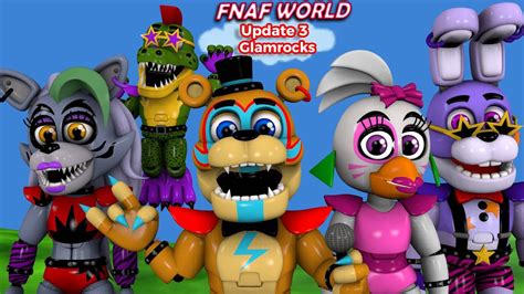 Fnaf World Adventure Glamrocks Poster Youtube