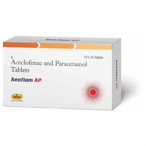 Aceclofenac Paracetamol Tablets Strength Mg At Rs Box In Chennai