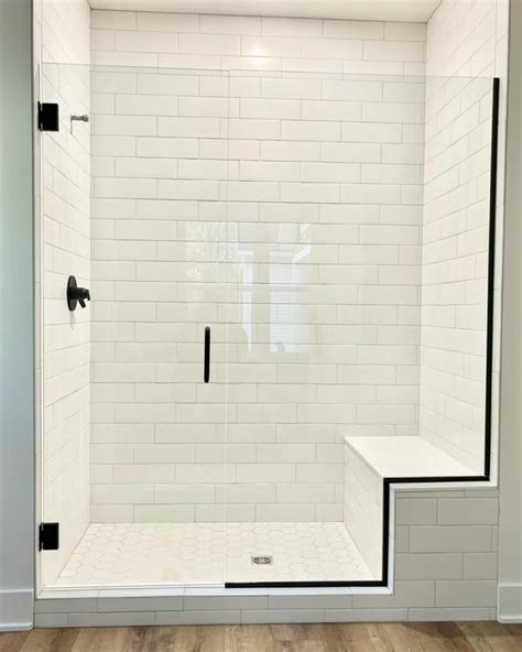 Minimalist Bathroom With Subway Tile Shower With Glass Door Soul Lane