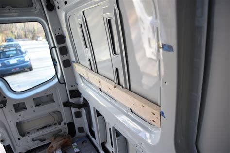 Framing The Van Adding Wooden Studs In Our The Walls Of Our Sprinter