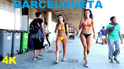 Barcelona Beach Playa Barceloneta 2022 Barcelona 4k Youtube