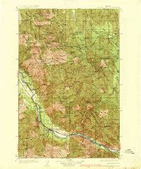 1937 Topo Map of Thompson Falls, MT | Pastmaps