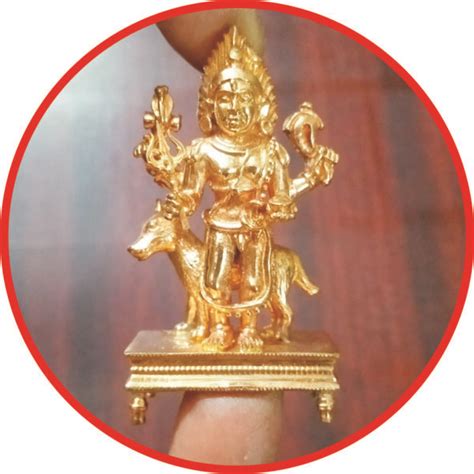 S Aadhyathmik Consecrated Kala Bhairava Aimpon Panchalogam