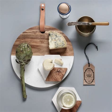 Marble And Wood Cheese Board Apollobox