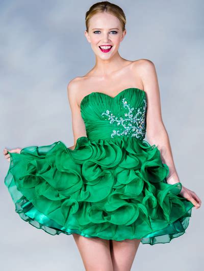 Short Ruffled Prom Dress Sung Boutique La