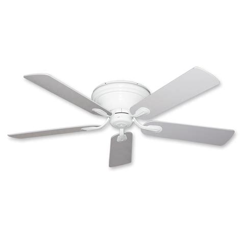 Flush Mount Ceiling Fan - 52 Inch Stratus in Pure White Finish