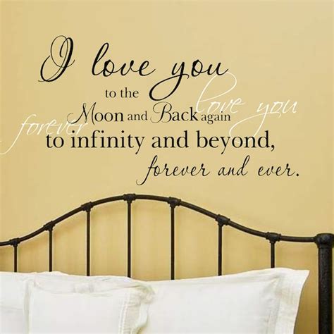 I Love You To The Moon And Back Wall Decal Etsy